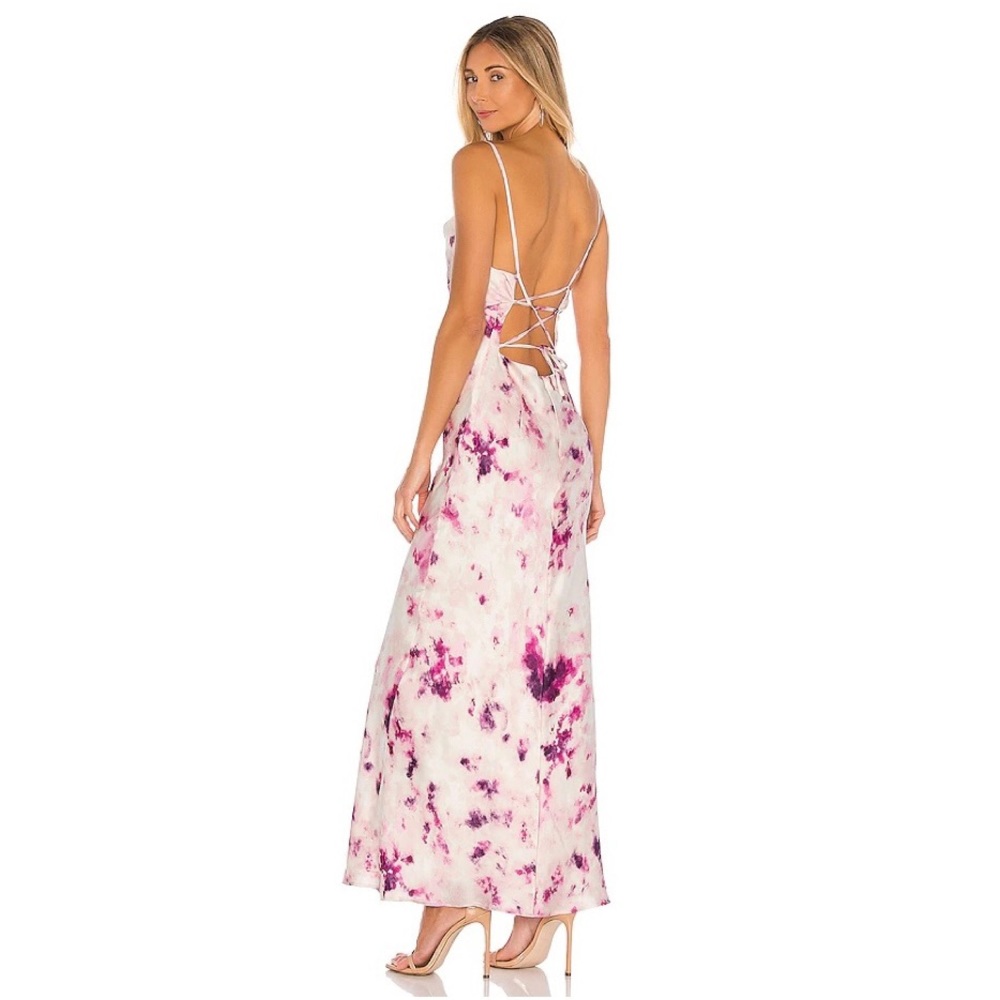 Bardot Tie Dye Slip Dress Purple - Picture 5 of 10